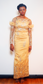 Long sleeve evening dress Color: gold