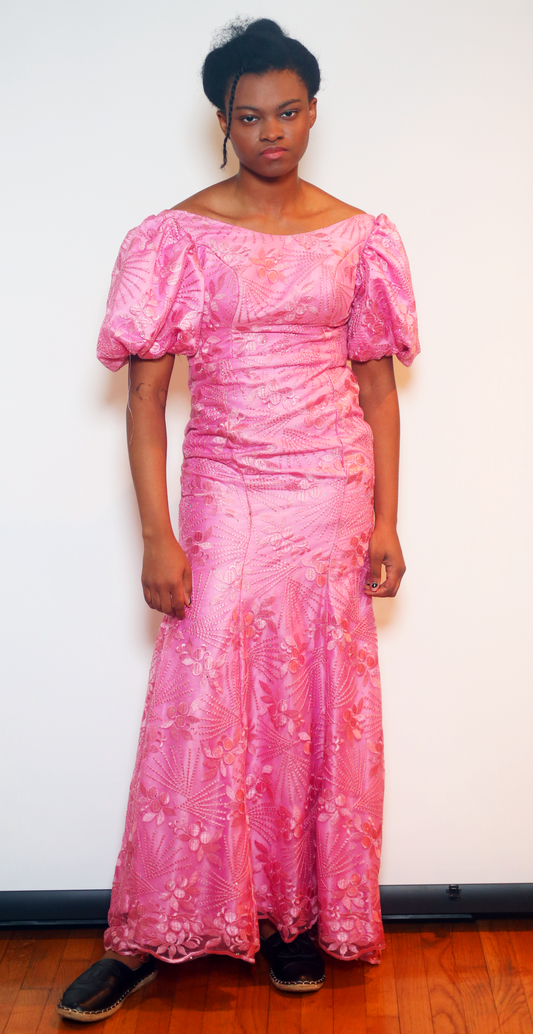 Evening lace dress          Color: Pink